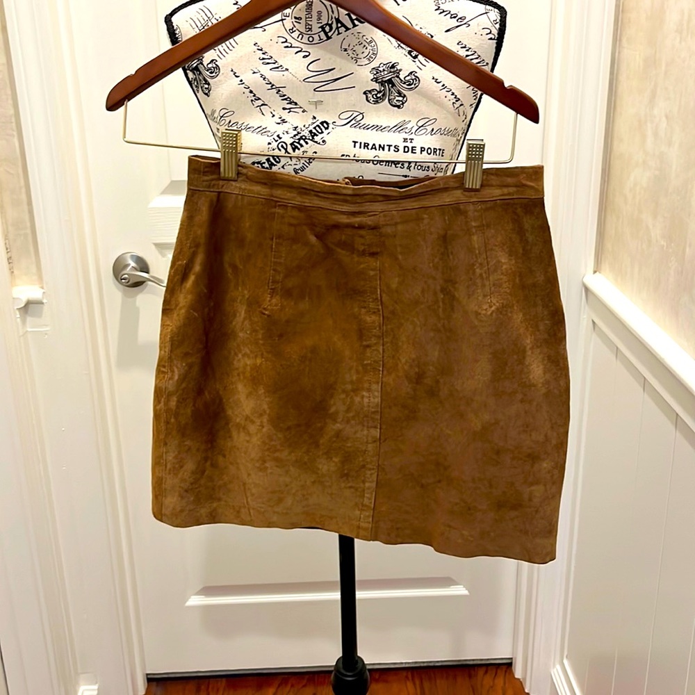 Vintage suede mini skirt size 8